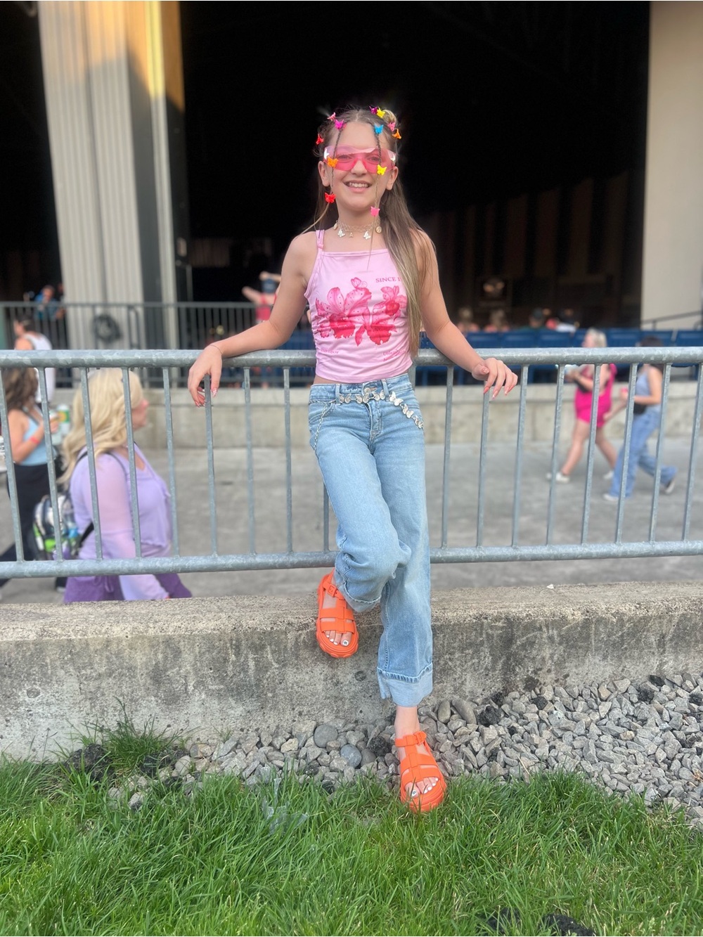 Mini Melissa Kids Orange Jelly Sandals